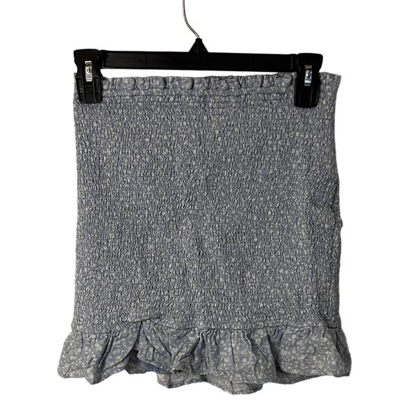 Abercrombie & Fitch Floral Shirred Frill Hem Mini Skirt Size Small - Picture 1 of 6